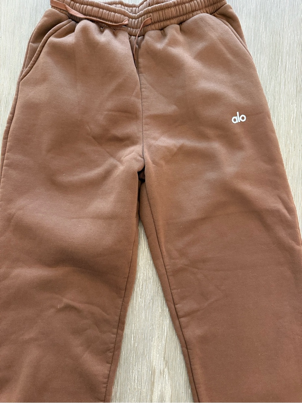 Alo Yoga Brown Heavyweight Fleece Joggers Size Large